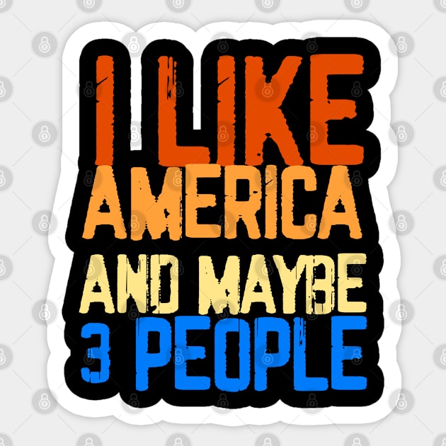 I like america and maybe 3 people ,gift idea Sticker by Nice Shop